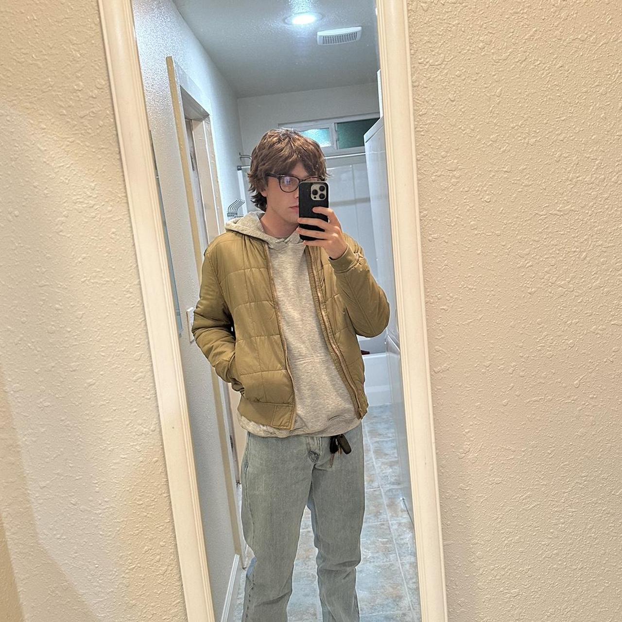 JCPenney Men's Green and Khaki Jacket Depop