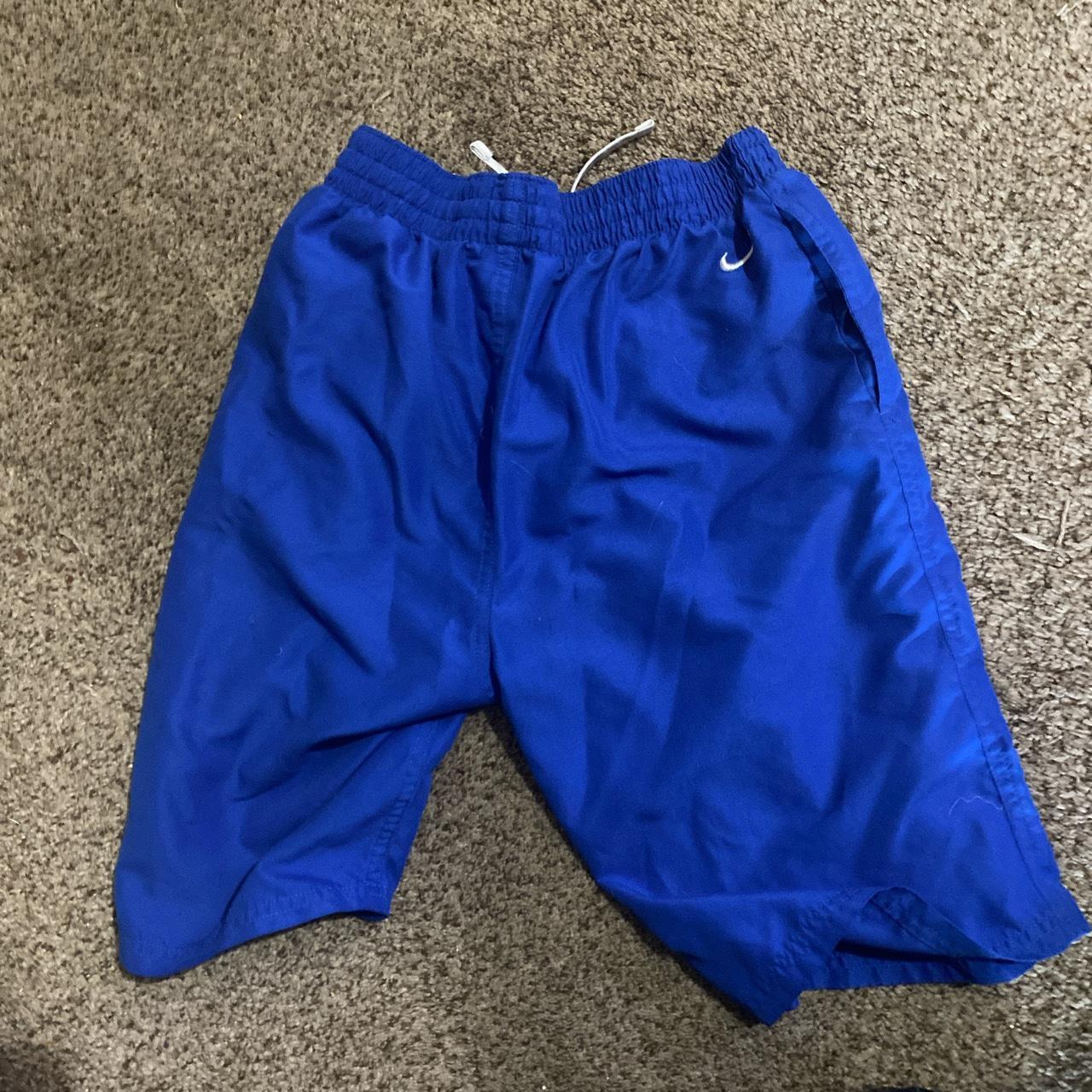 blue nike swim shorts xl Depop