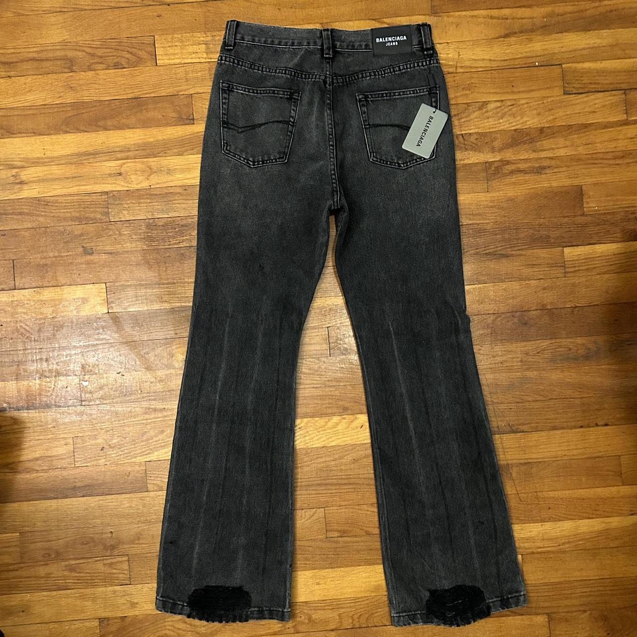 balenciaga lost tape flared jeans Size 29 to 30 Open... - Depop