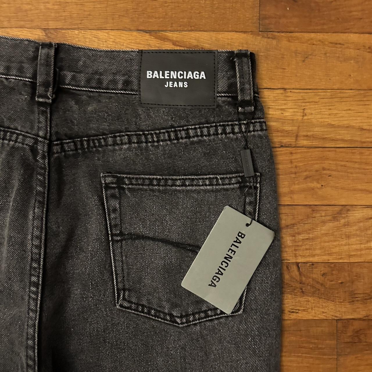 balenciaga lost tape flared jeans Size 29 to 30 Open... Depop