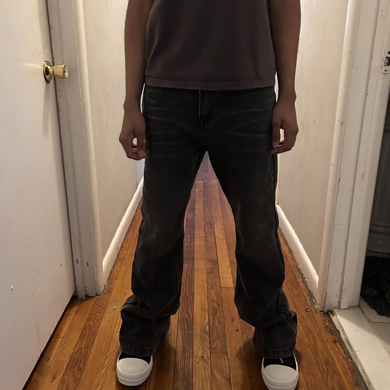 balenciaga lost tape flared jeans Size 29 to 30 Open... Depop