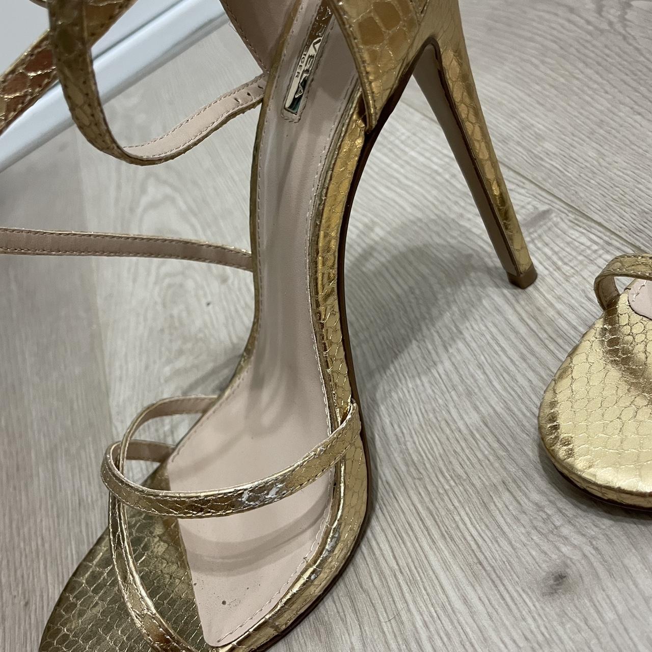 Carvela Women's Gold Footwear | Depop