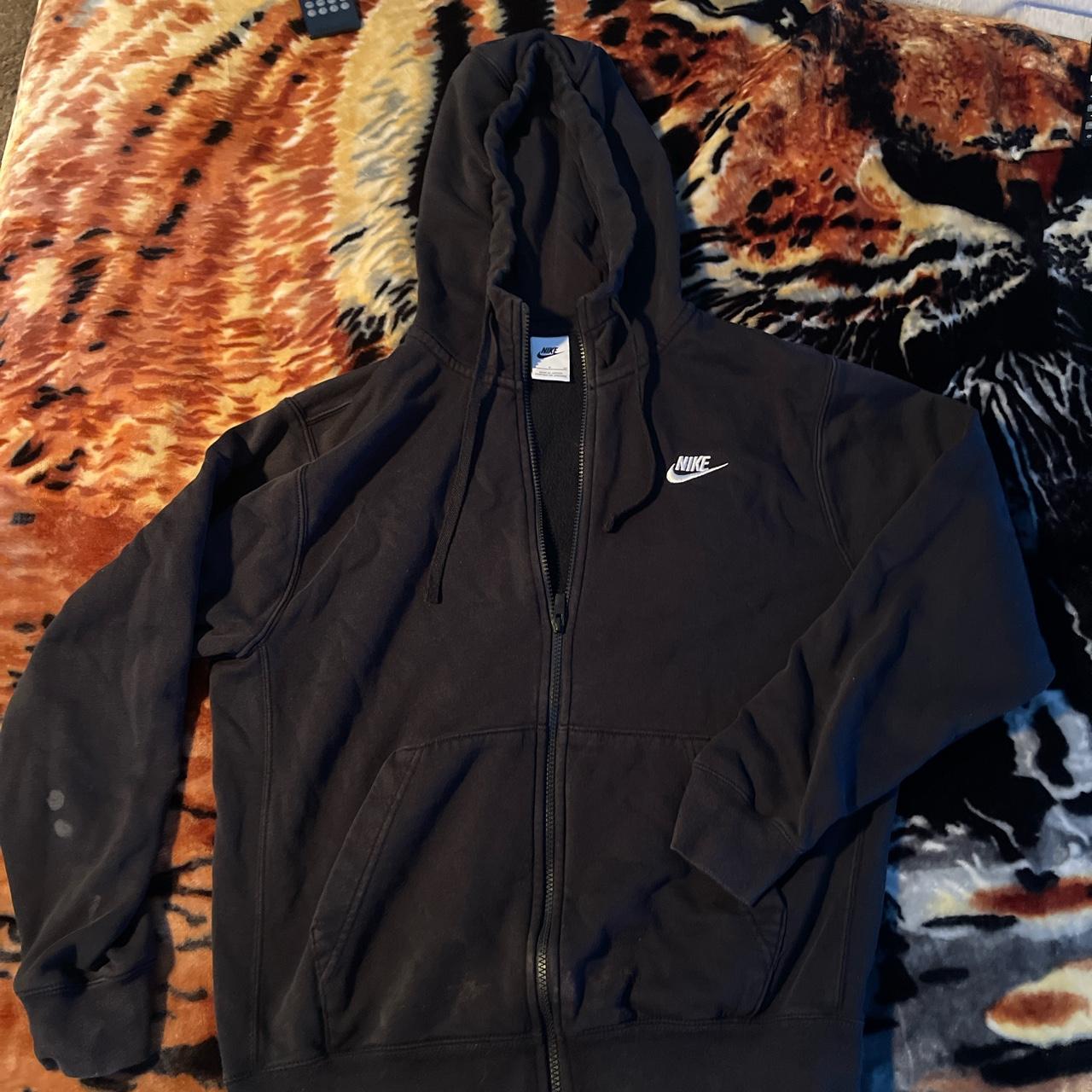 Black Nike hoodie Size small in men Shrunken a bit Depop