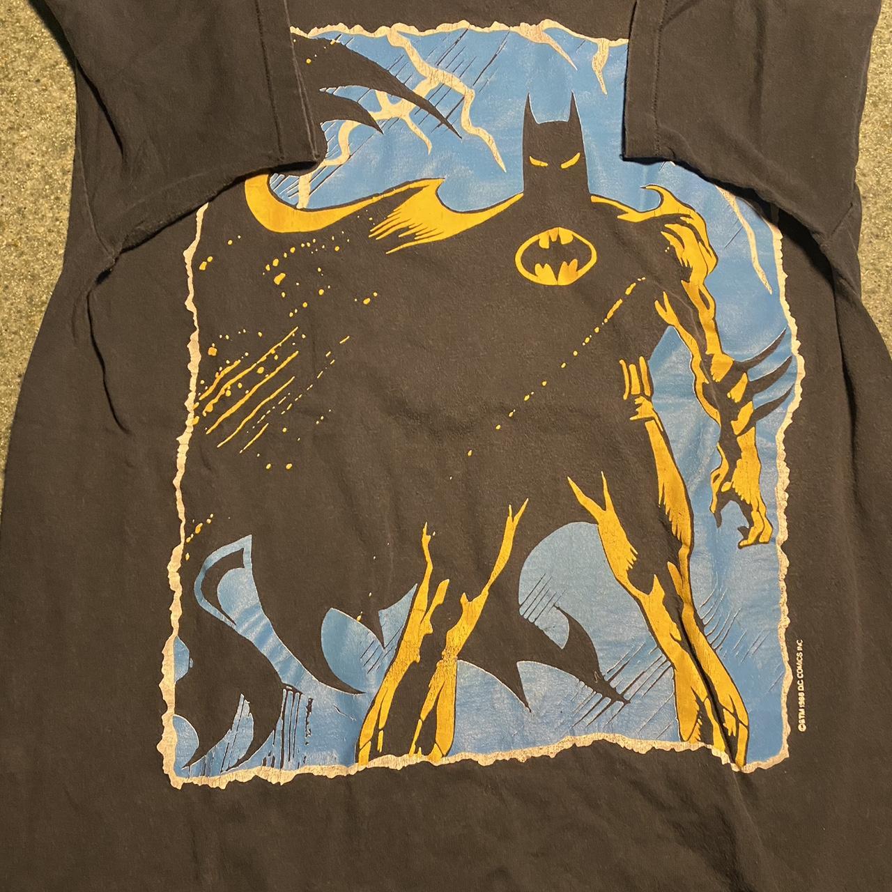 1988 Batman shirt in great faded condition missing... - Depop