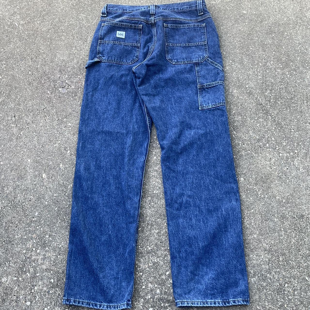 Lee Men's Blue and Purple Jeans Depop