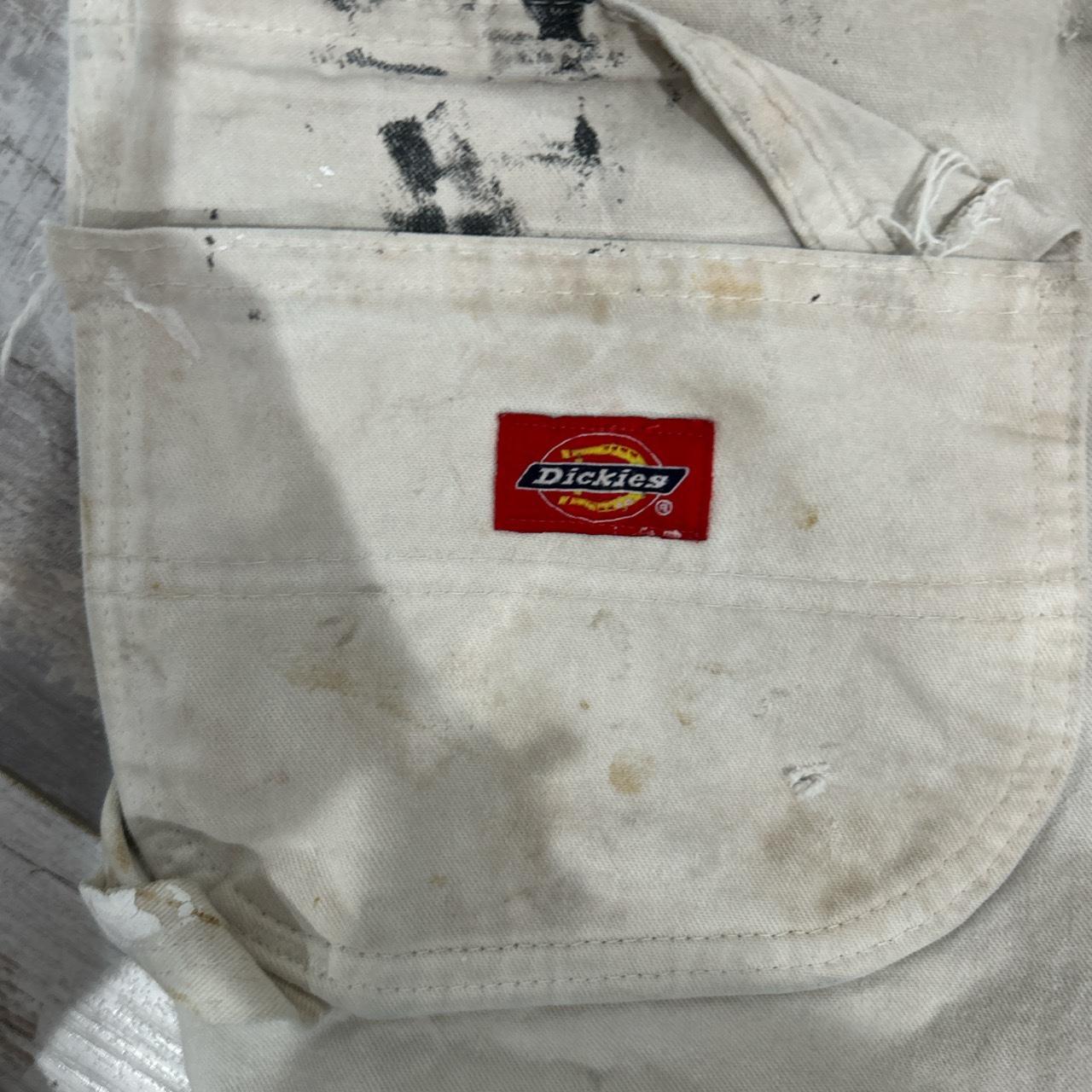 dickies-men-s-cream-and-white-jeans-depop