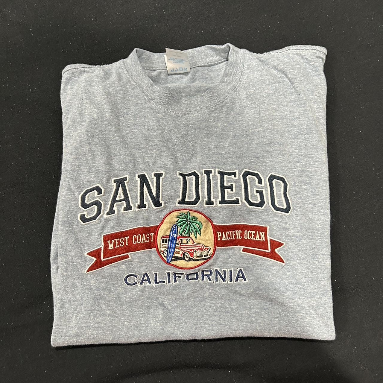 vintage teemax embroidered san diego shirt sick... - Depop