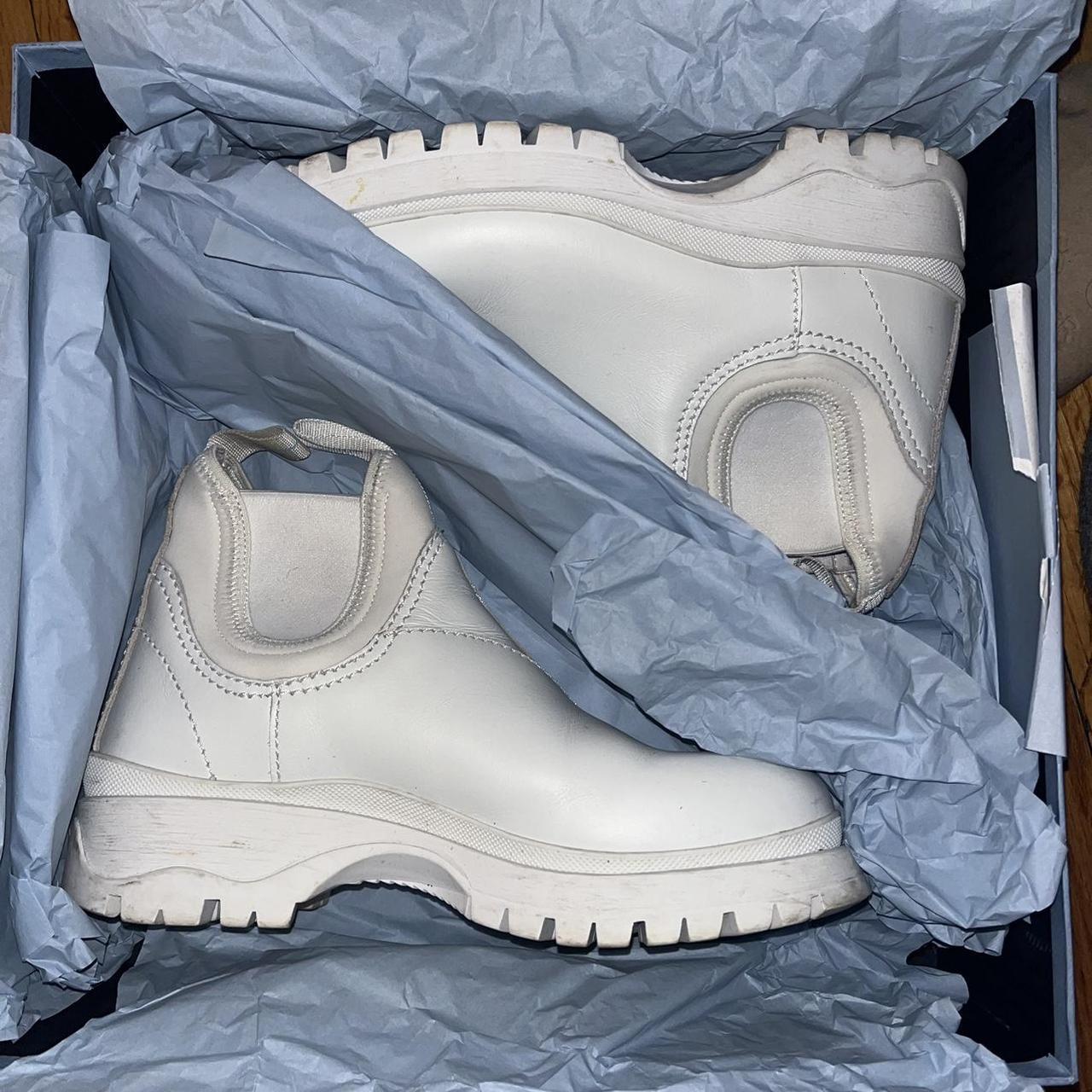 Prada chelsea boots white online