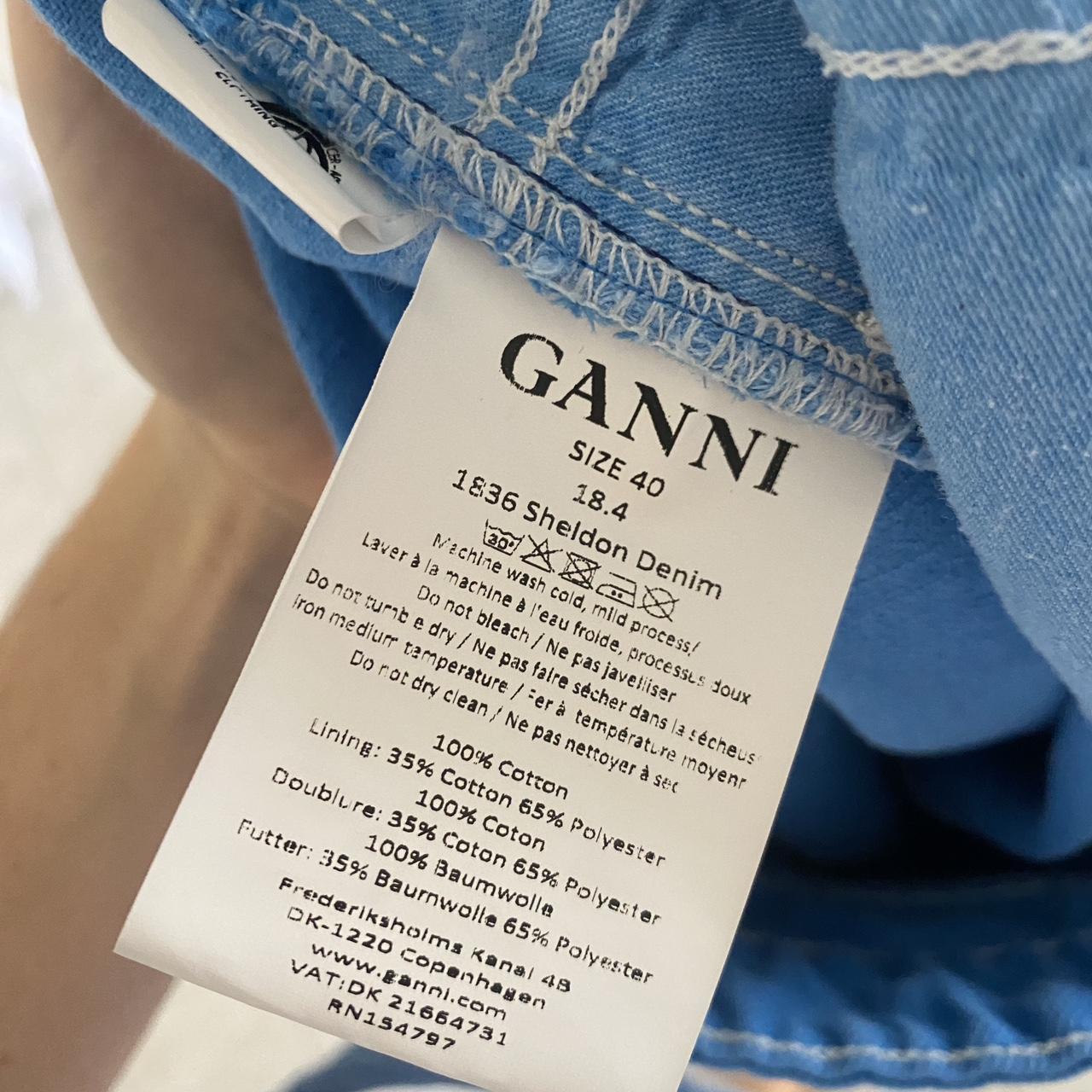 Ganni Clothing Ganni Sheldon Denim GANNI Sheldon Denim Mini Skirt