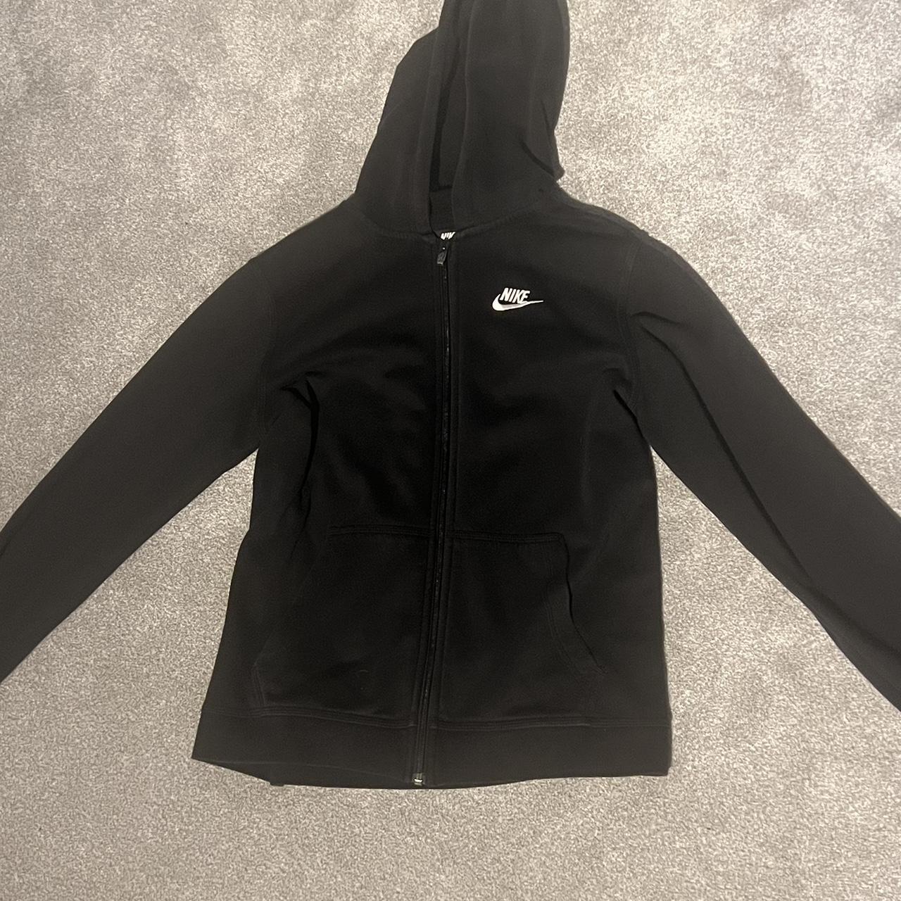 zip up nike hoodie black