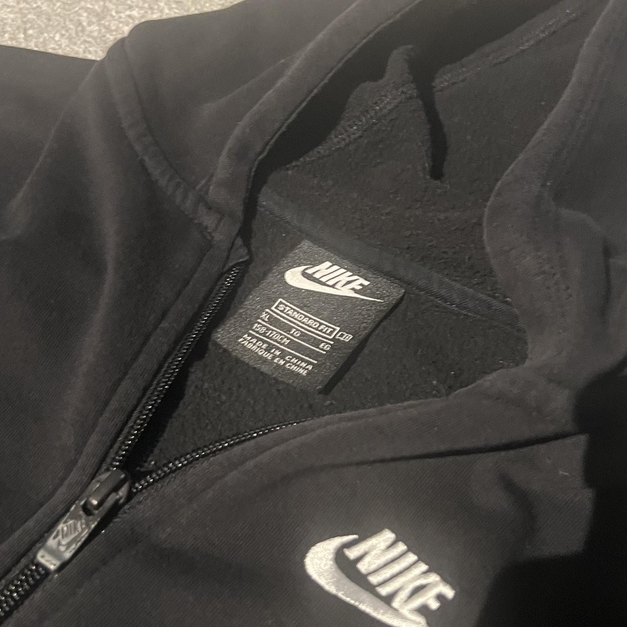 zip up nike hoodie black