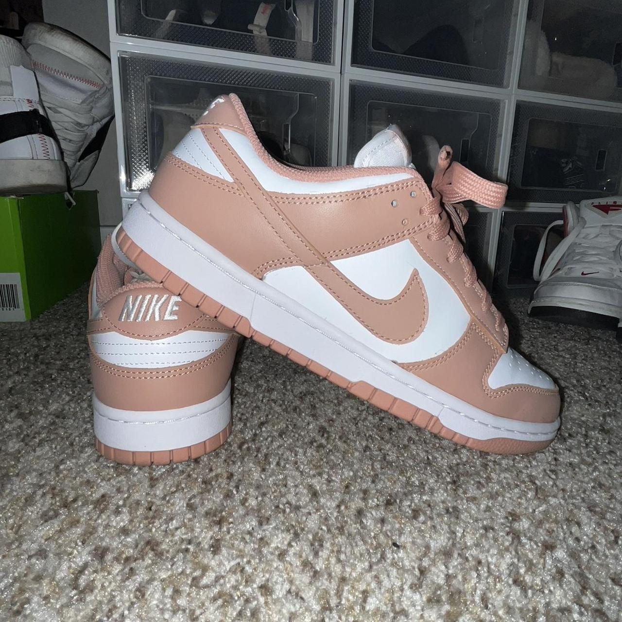 dunk low off white rose