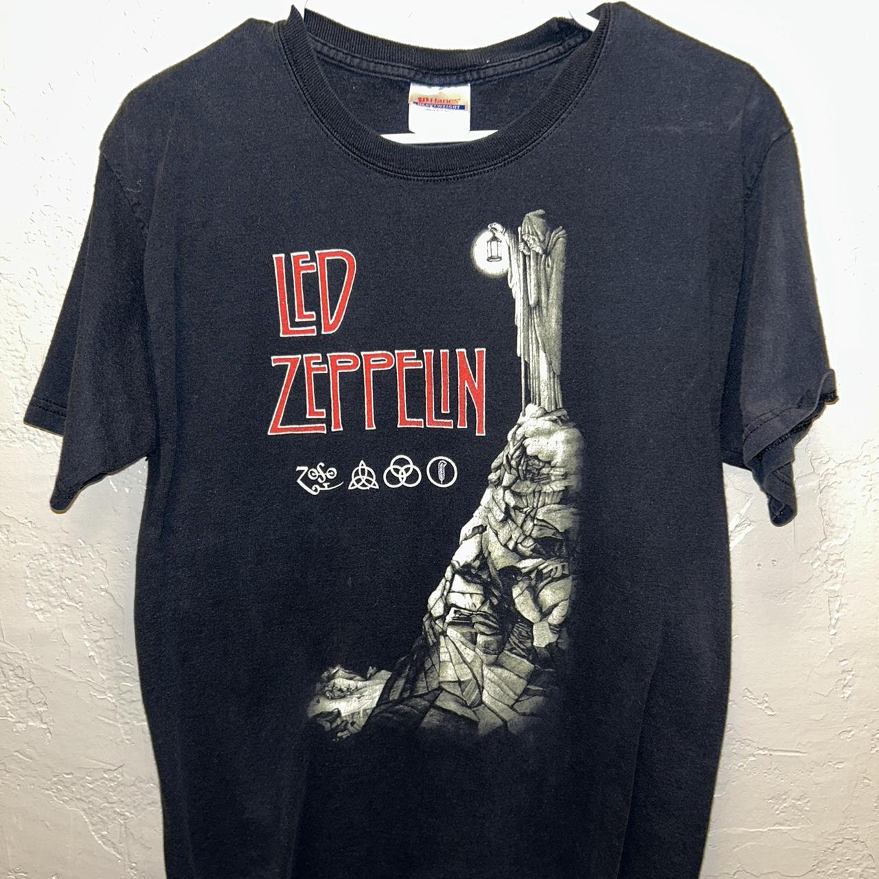 Vintage Led Zeppelin Zoso Band T-Shirt, Size M,