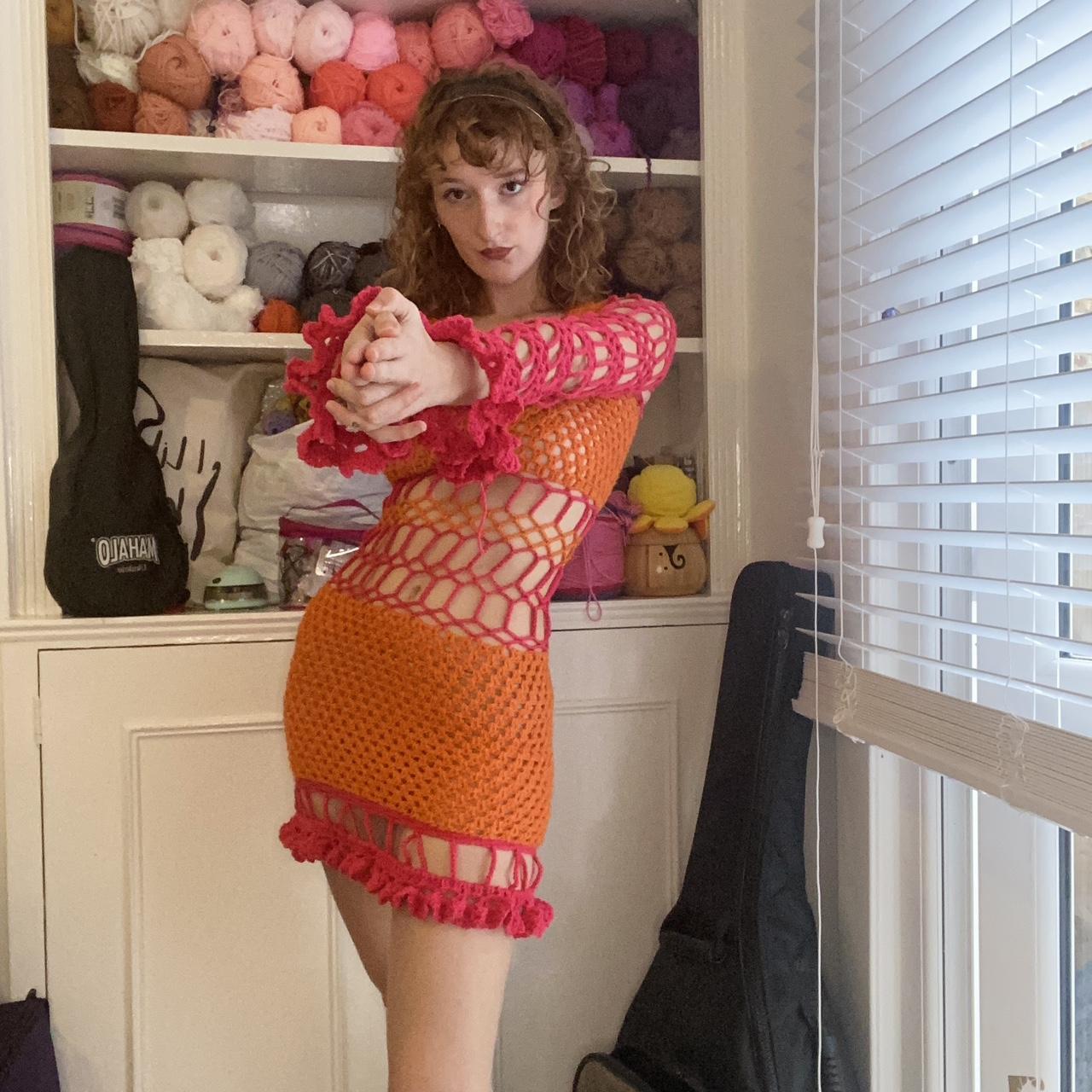 Felicity Shagwell’s crochet dress AVAILABLE IN... Depop