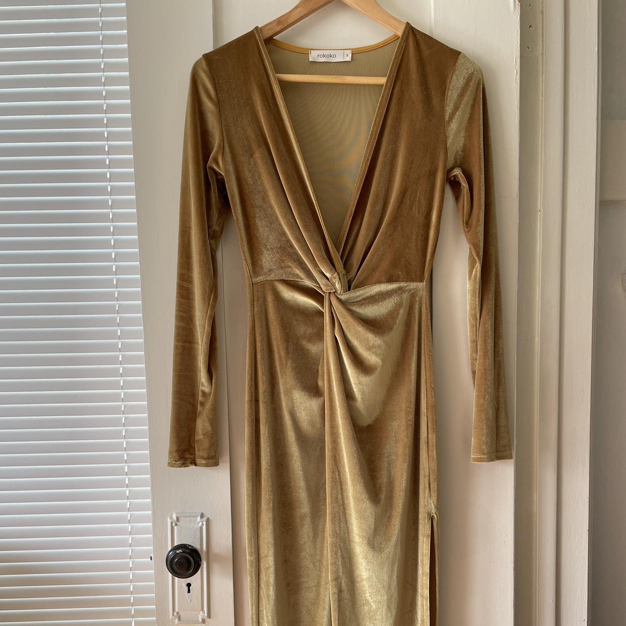 Rokoko Women's Gold Dress