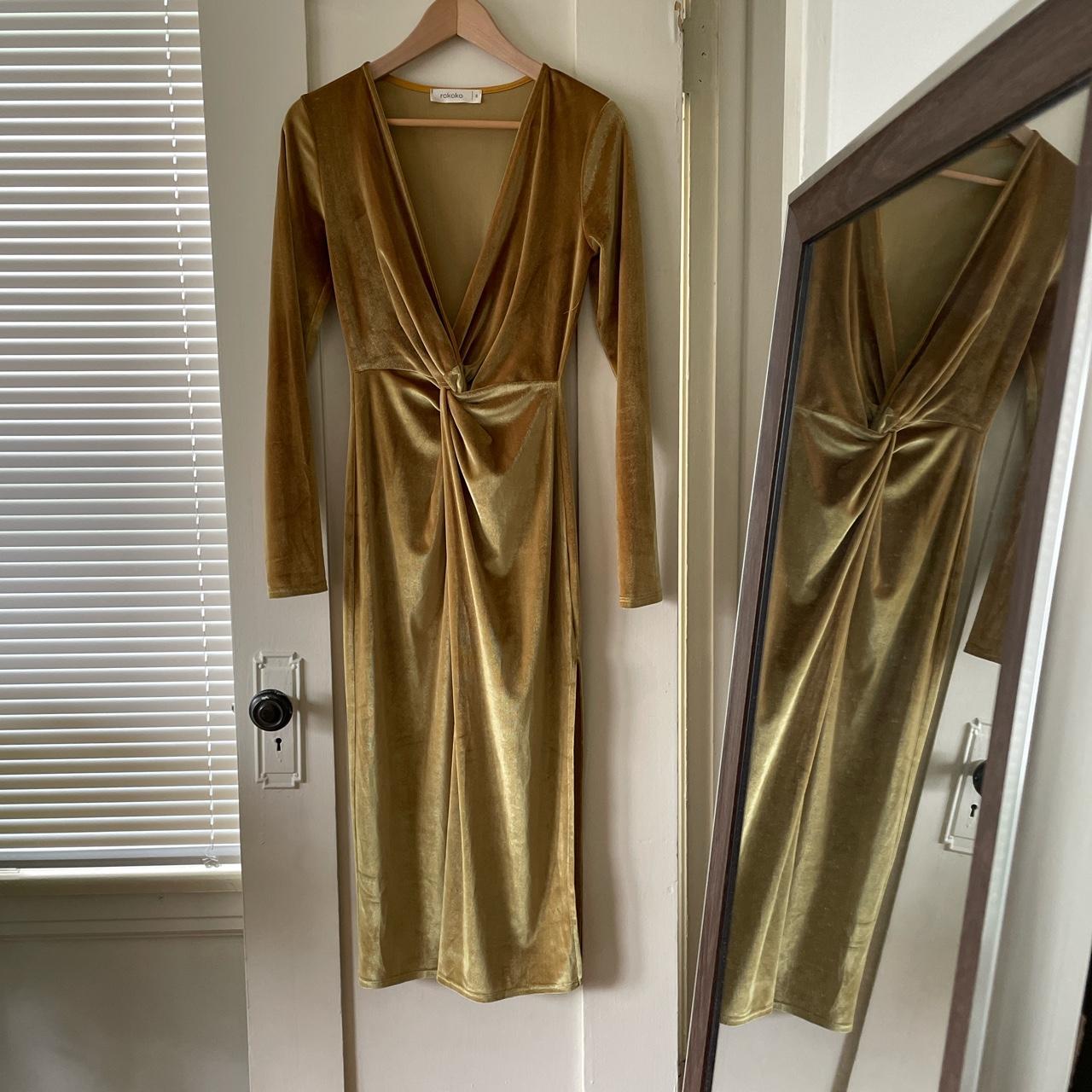 Rokoko Women's Gold Dress (4)