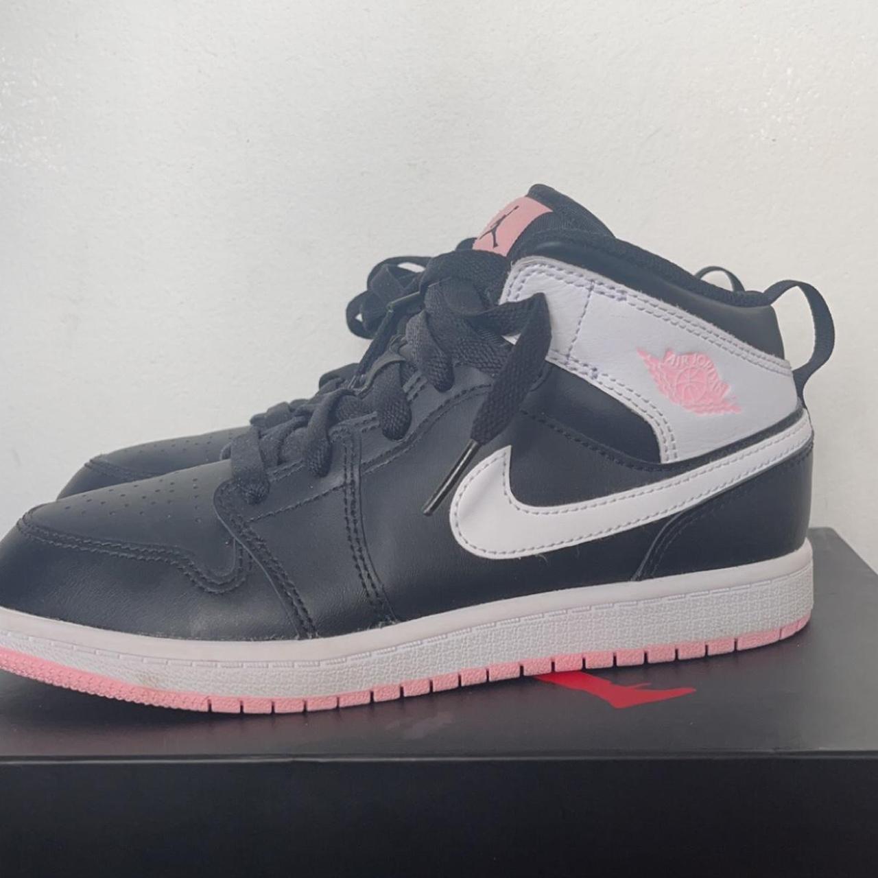 Jordan Black And Pink Trainers 