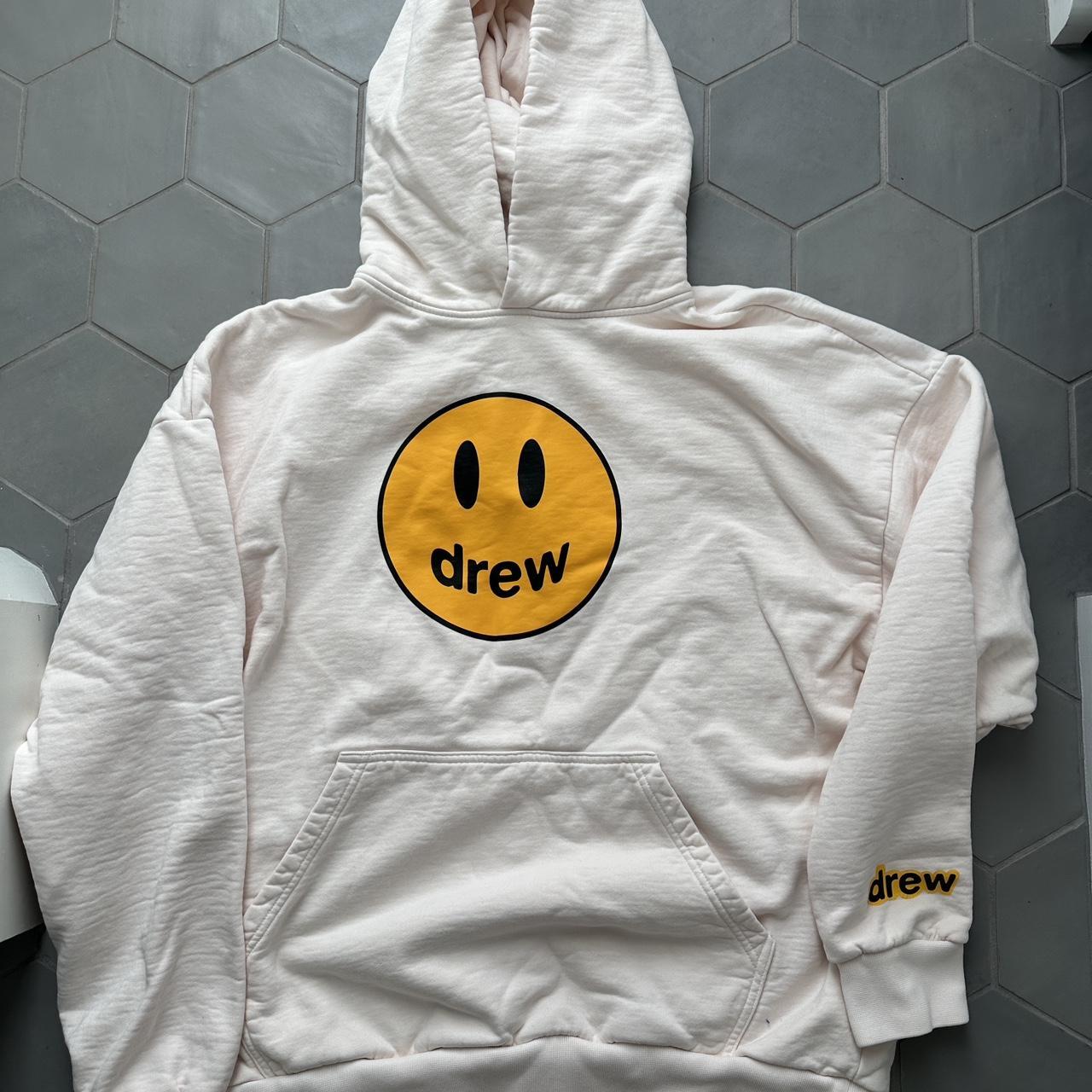 Drew hoodie in a peach/cream color heavier hoodie... Depop