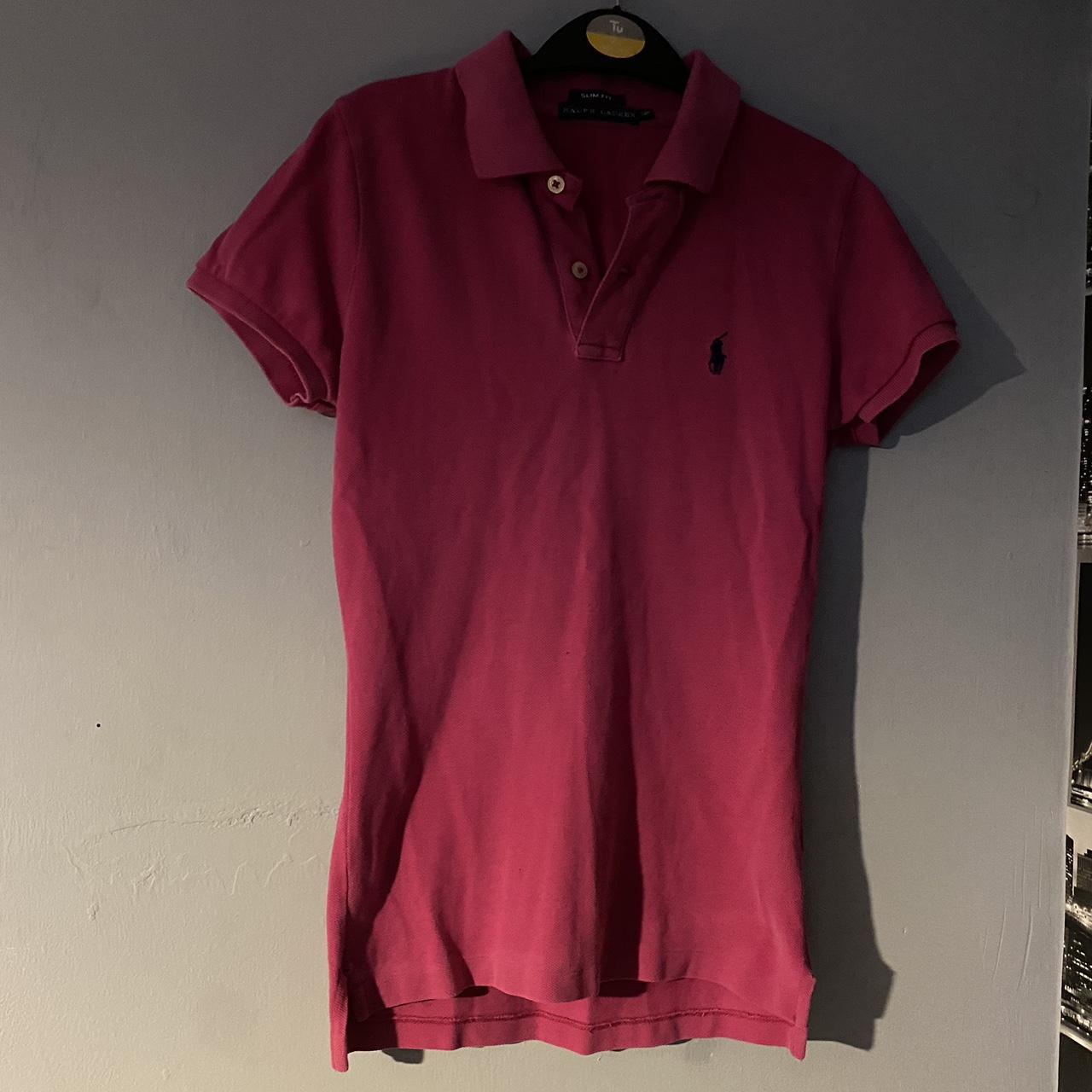 Ralph Lauren polo shirt 1 Colour: Pink Condition:... - Depop