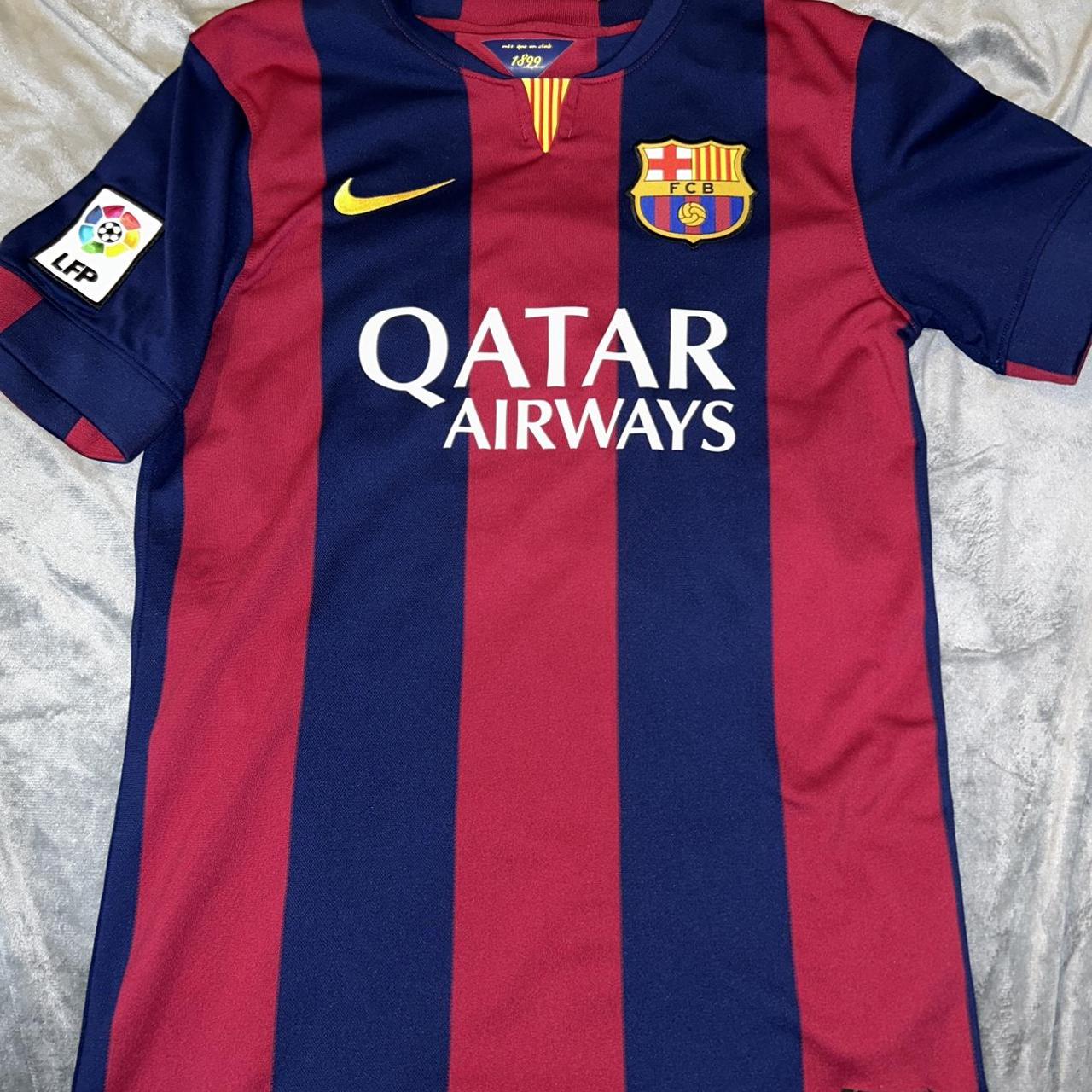 Barcelona Lionel Messi soccer jersey Qatar - Depop