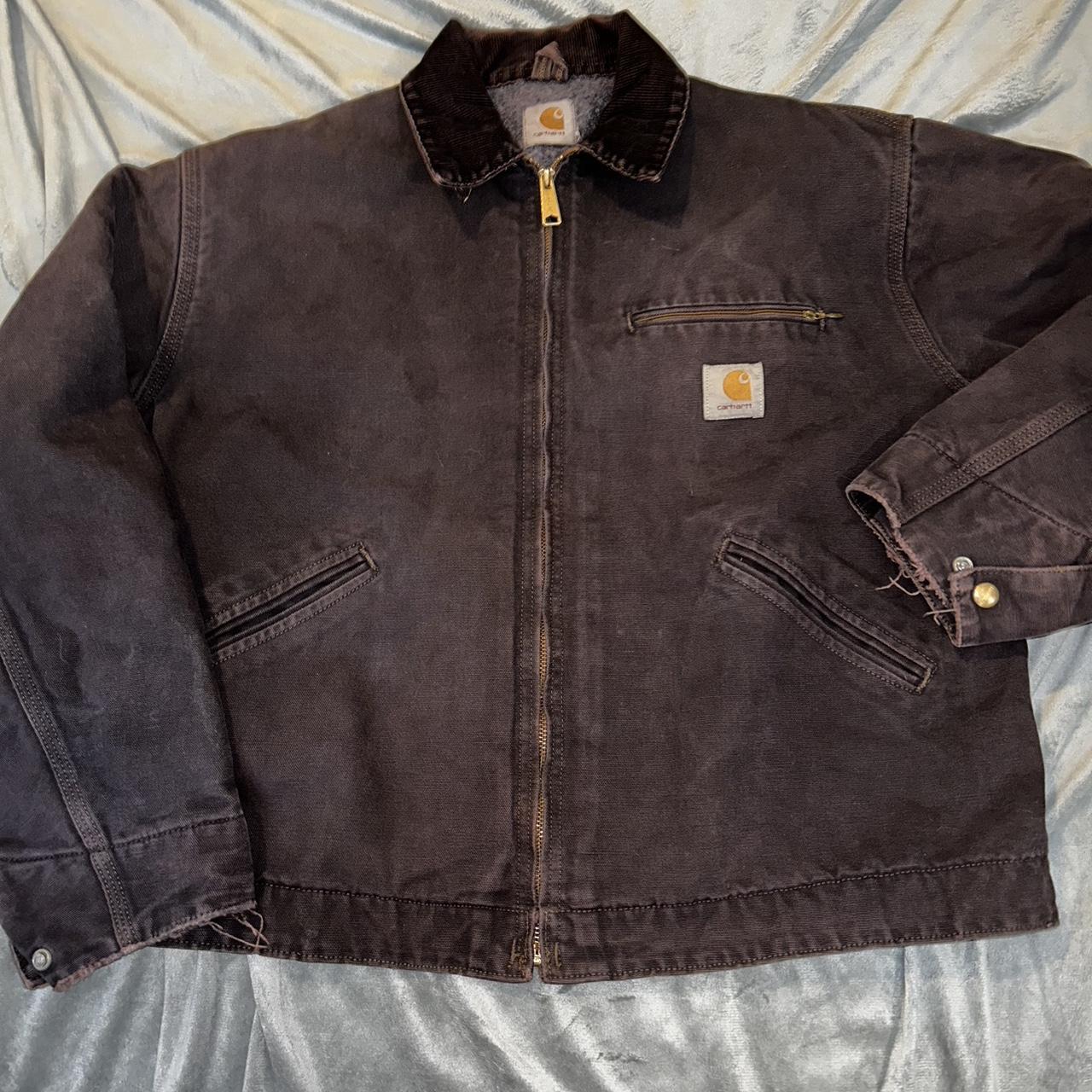 Vintage Carhartt Detroit Wool Lined Work Coat - Depop