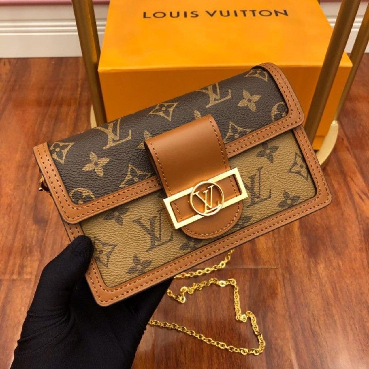 LV wallet, never used has been sitting in the box. - Depop