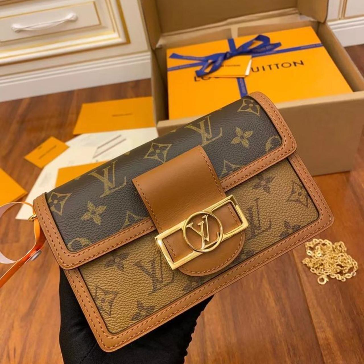 LV wallet, never used has been sitting in the box. - Depop