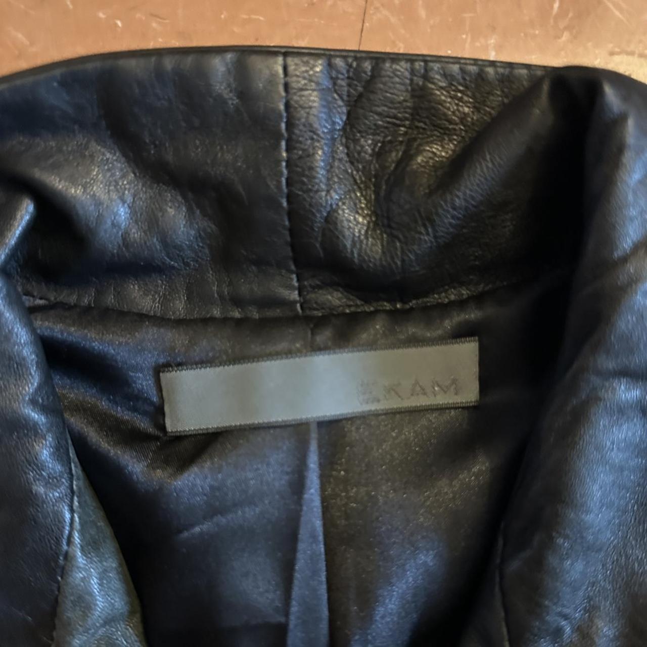 EKAM Lamb Leather Jacket Great Condition, slight... - Depop