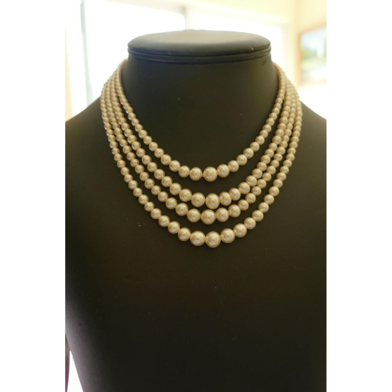 Buy Single line Gradation Style Golden Pearl Necklace for Women and Girls  Online at Best Prices in India - JioMart.