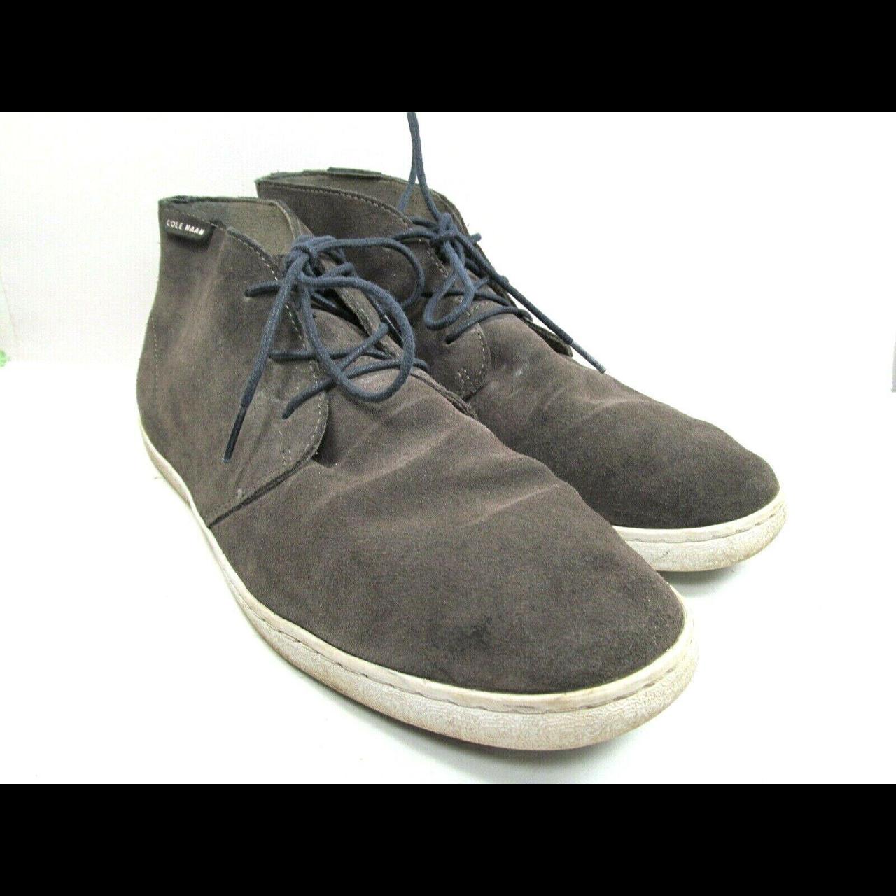 Cole Haan Lace Up Leather Ankle Boot Gray on sale Men's sz 10.5