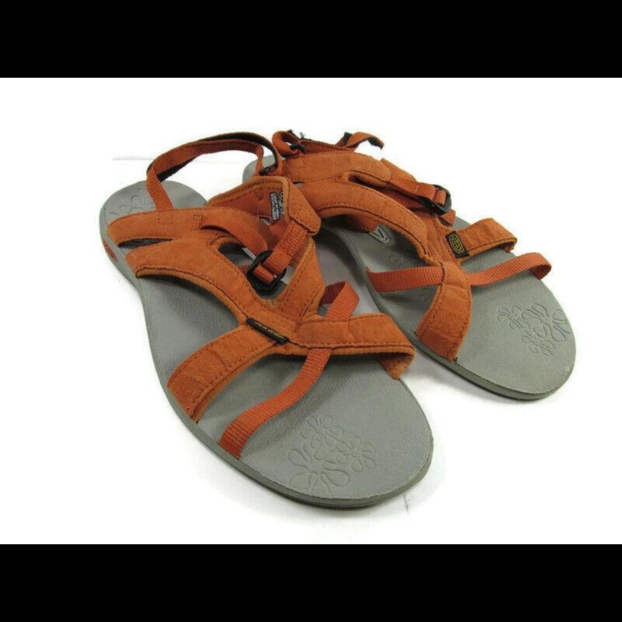 Keen Womens Orange Strappy Ankle Strap Sandals Size