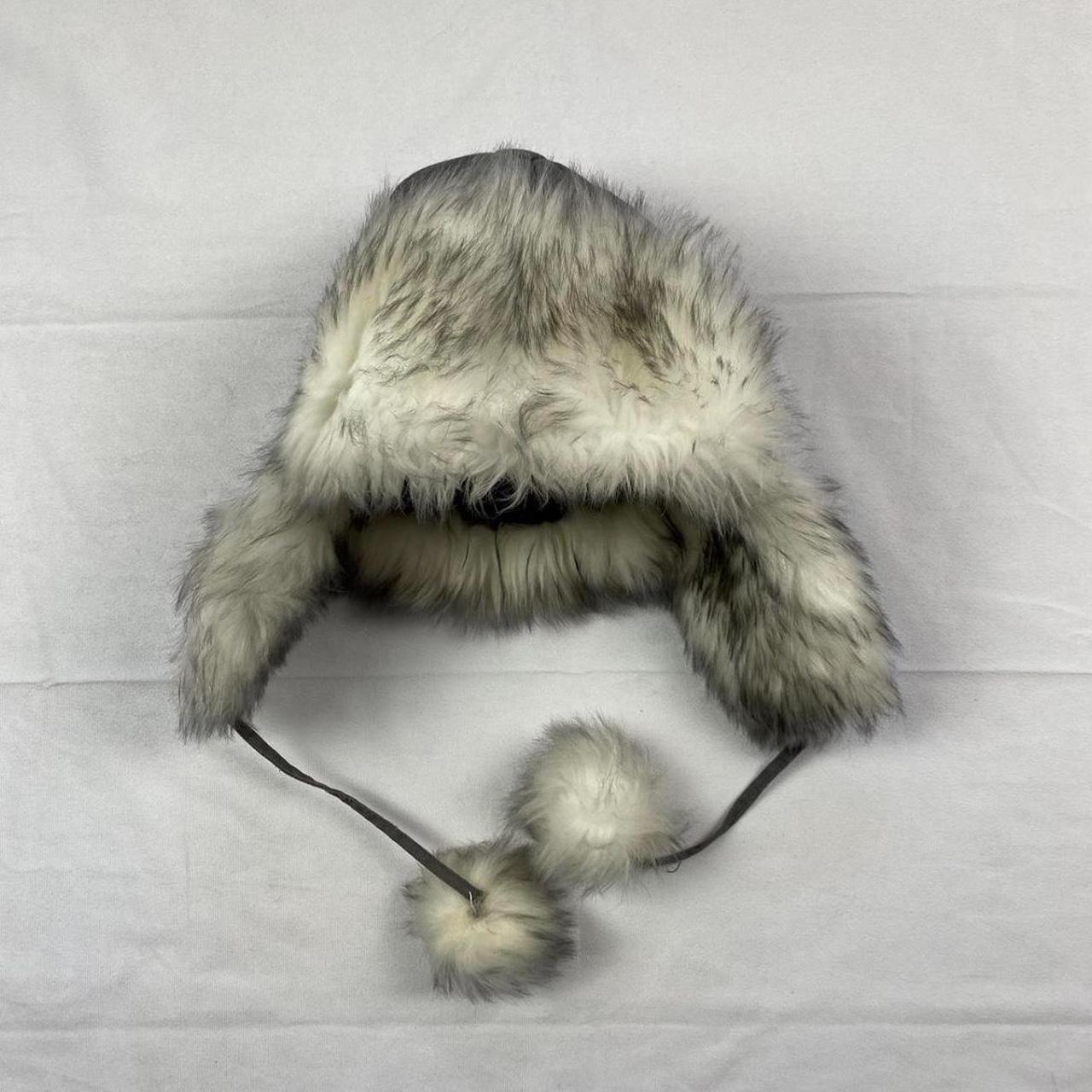 Vintage Y2K Ushanka W/ Pom Poms *Grey is a... - Depop