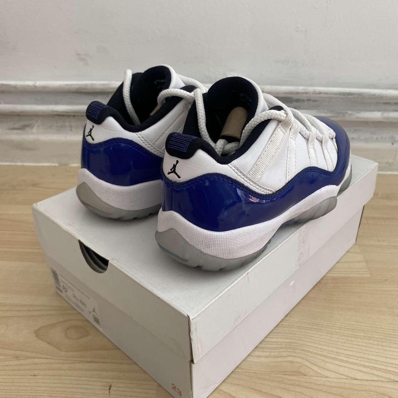 low 11s blue and white