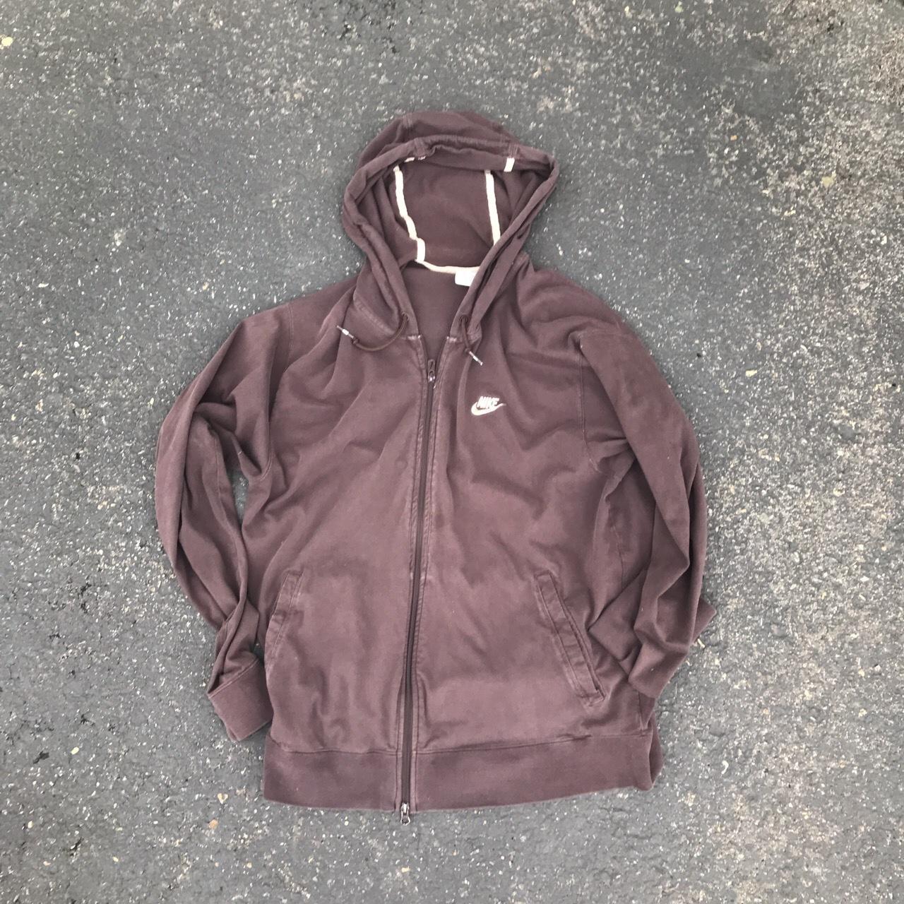 Nike / Brown Zip Up hoodie / XL / sick brown color /... - Depop