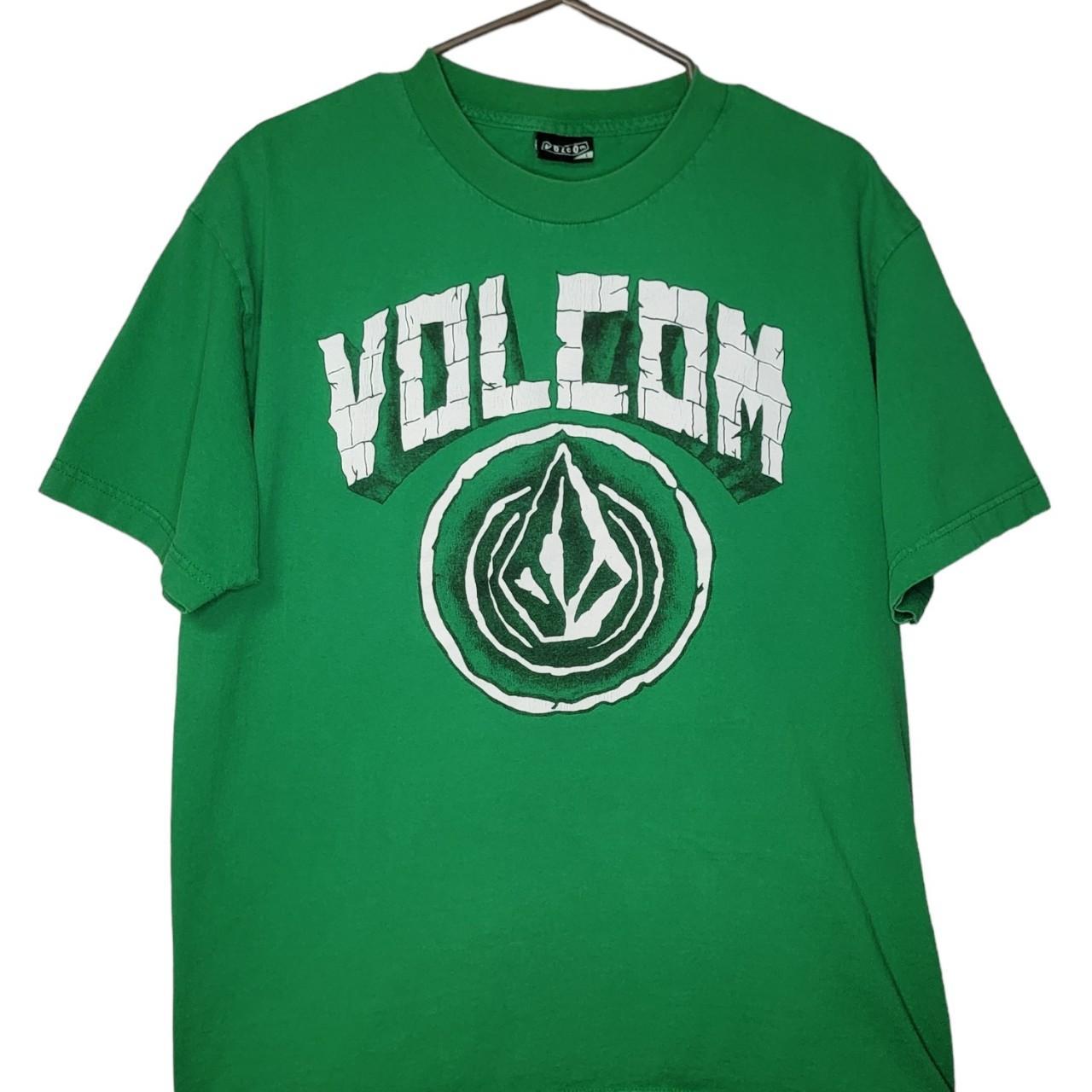 green volcom shirt