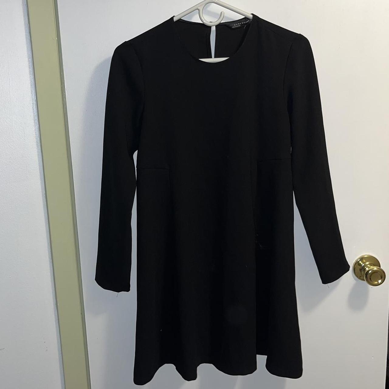 Black Long Sleeve Zara Dress - Depop