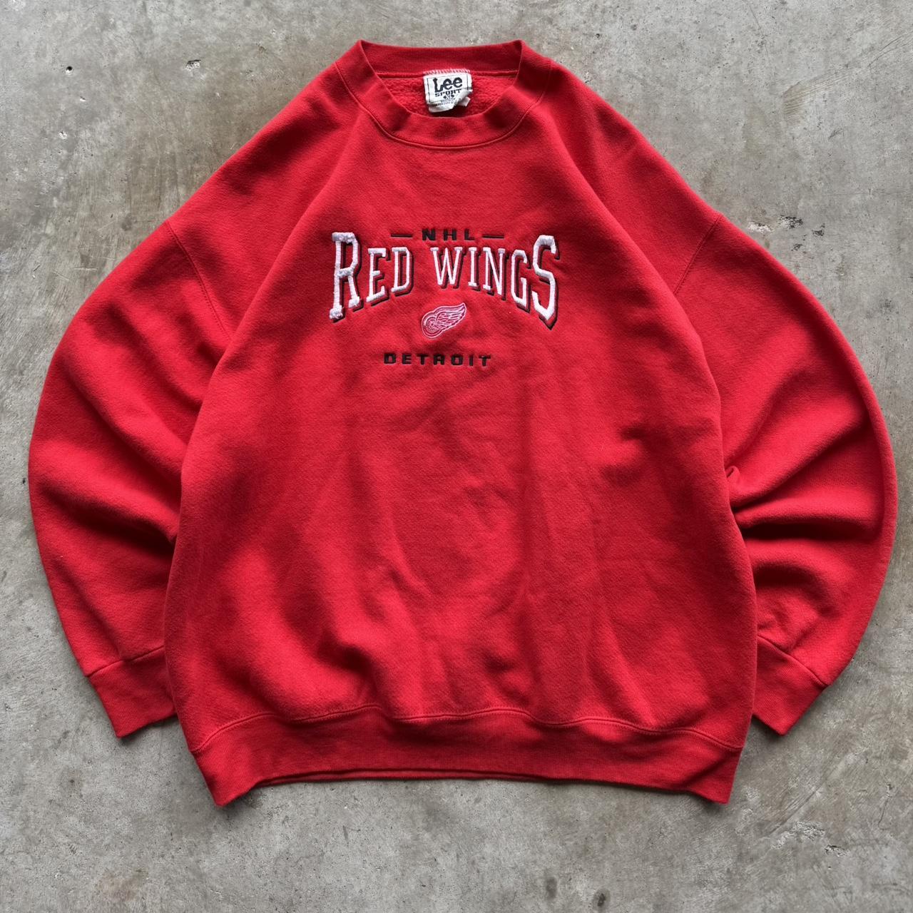 Detroit Red Wings Men's Sweatshirt - Red - XL – D… - image 1