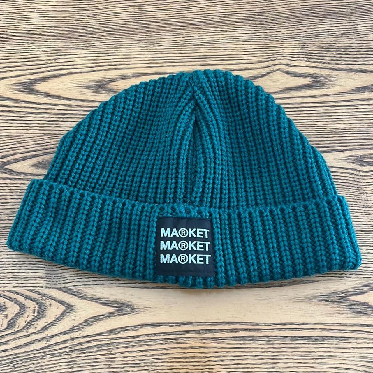 Market Men's Green and Yellow Hat (2)