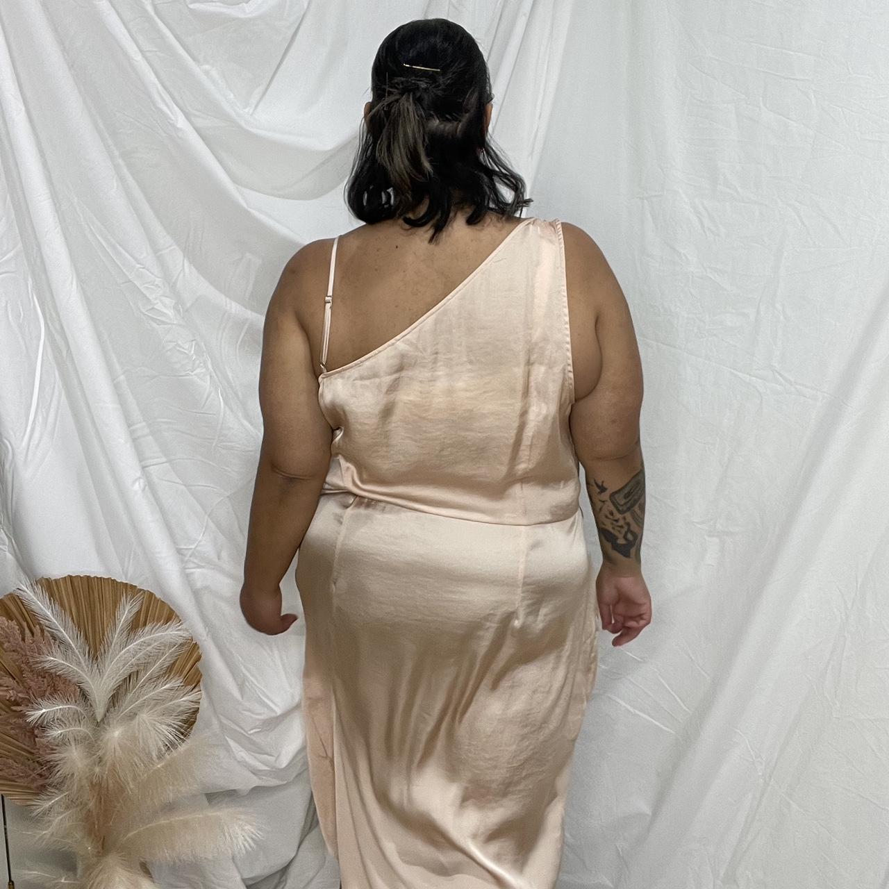 Boohoo Women's Gold Dress Depop