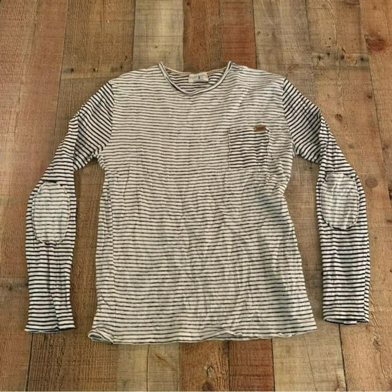 Zara boys black and white long sleeve shirt size... - Depop