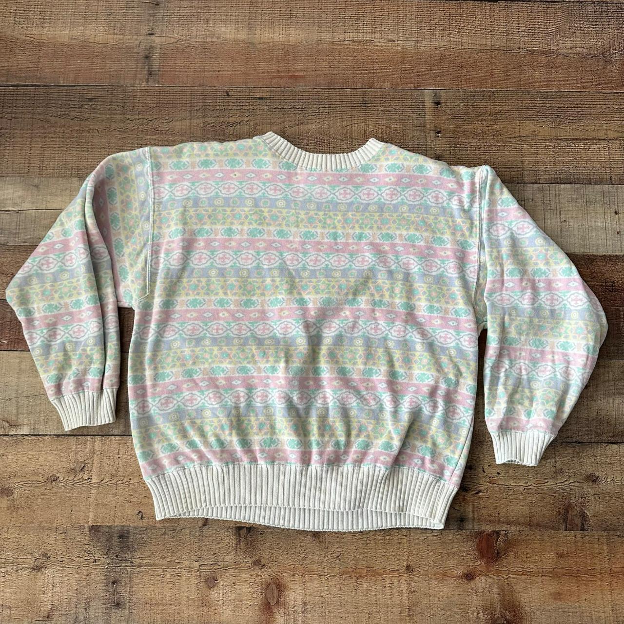 Vintage 90's pastel colr American Sportif casual... - Depop