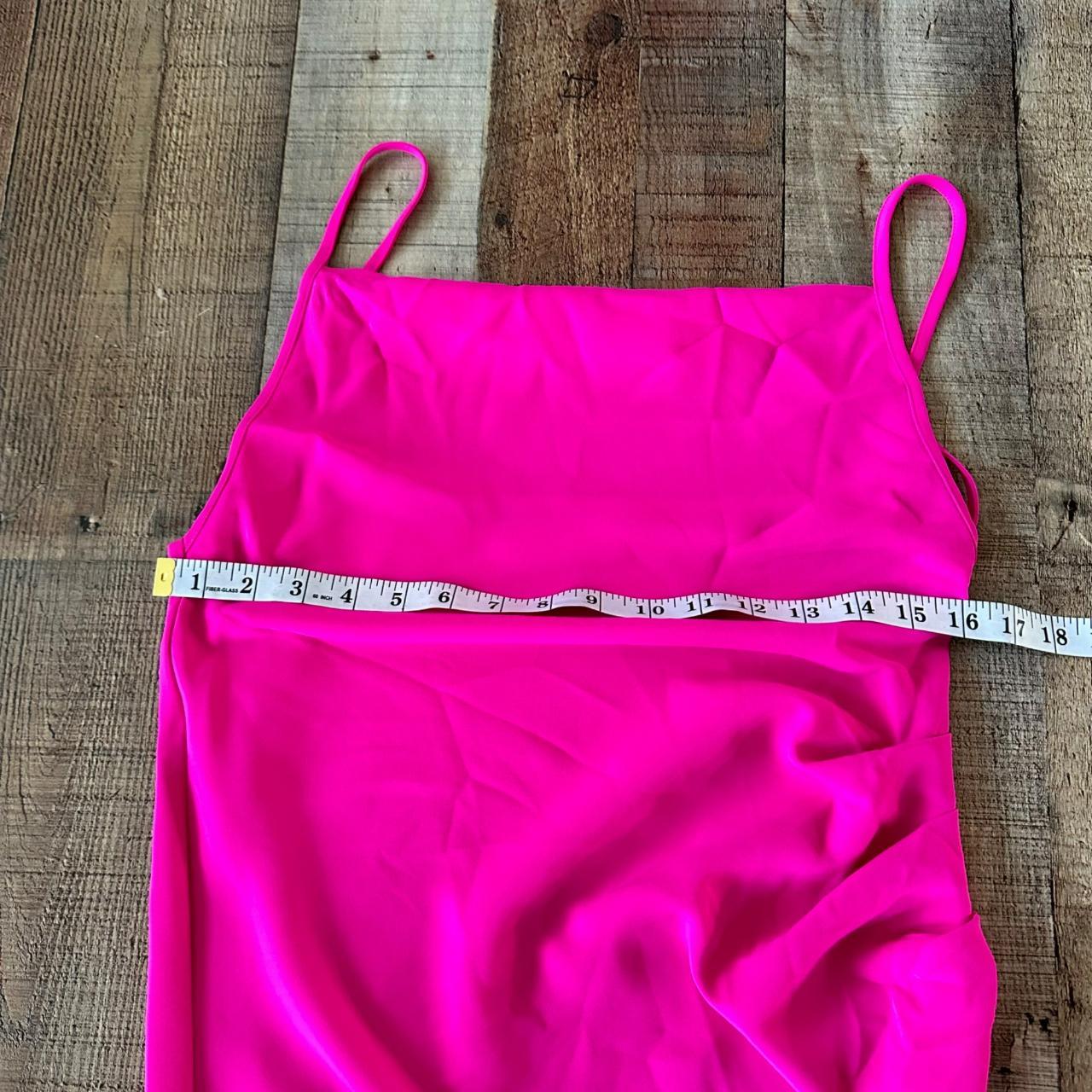 Amanda Uprichard hot pink mini dress women's xs - Depop