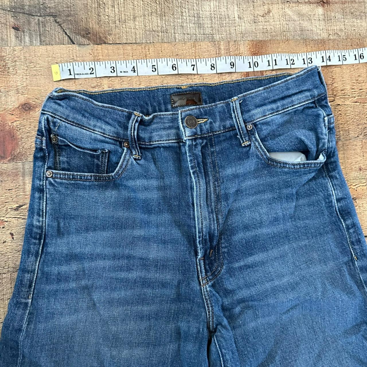 Mother Wide Leg High Rise Denim Jeans -26 There are... - Depop