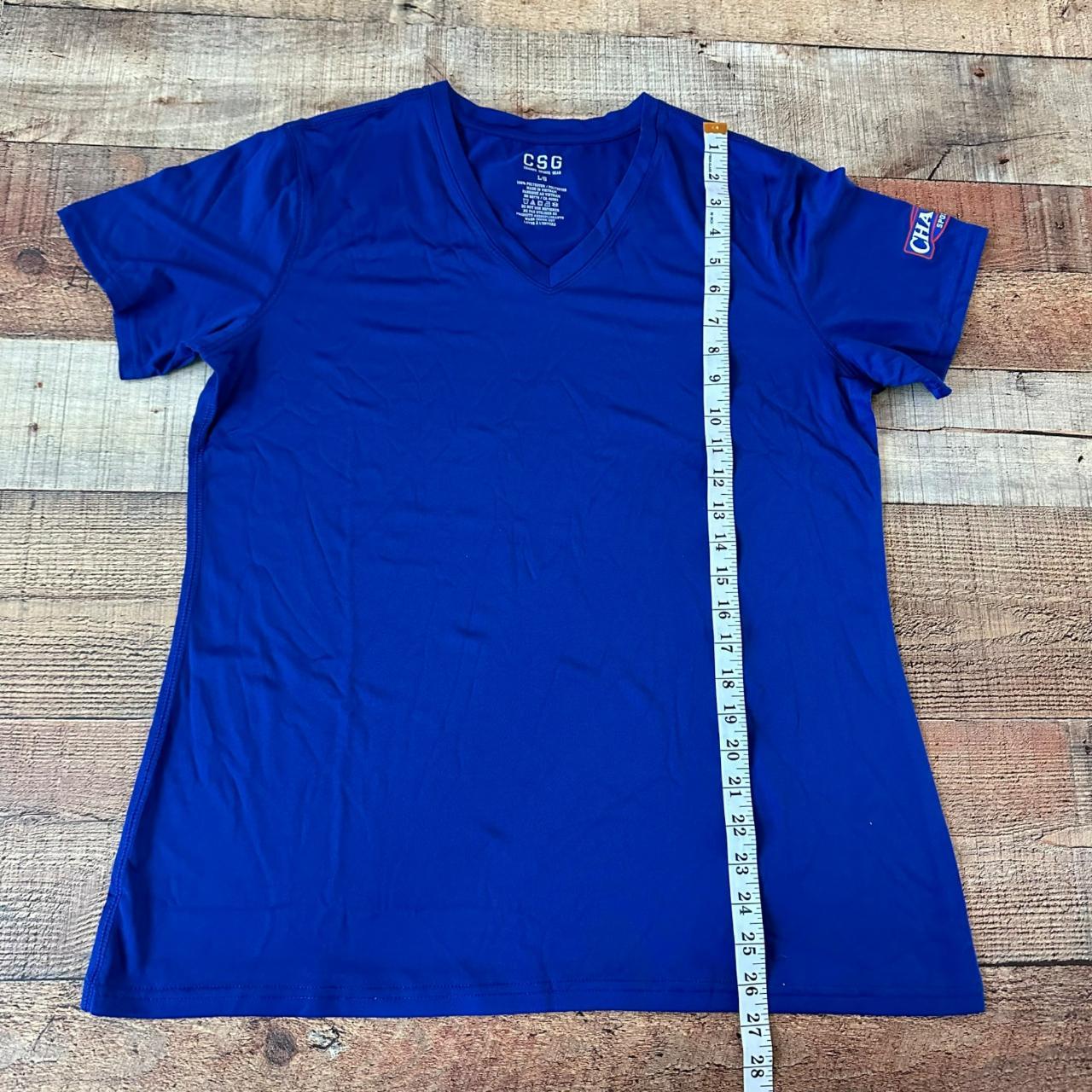 CSG champs sports gear Royal Blue vneck tshirt... Depop