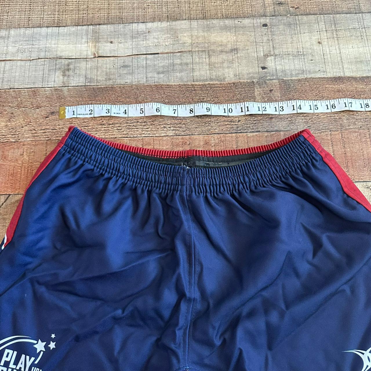Gilbert Men's Rugby Shorts in blue and red M New... Depop