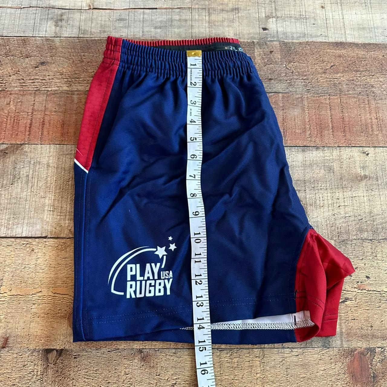 Gilbert Men's Rugby Shorts in blue and red M New... Depop