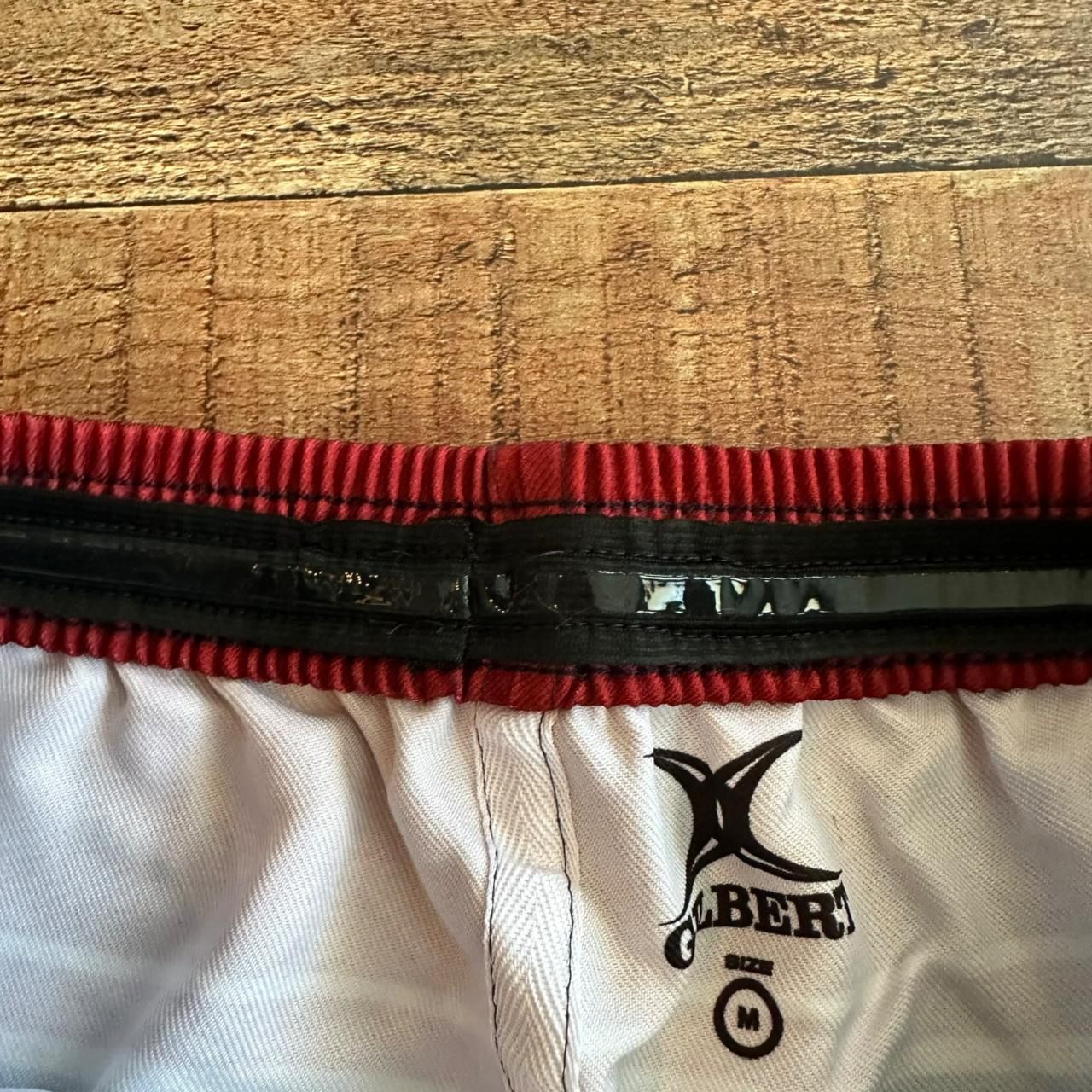 Gilbert Men's Rugby Shorts in blue and red M New... Depop