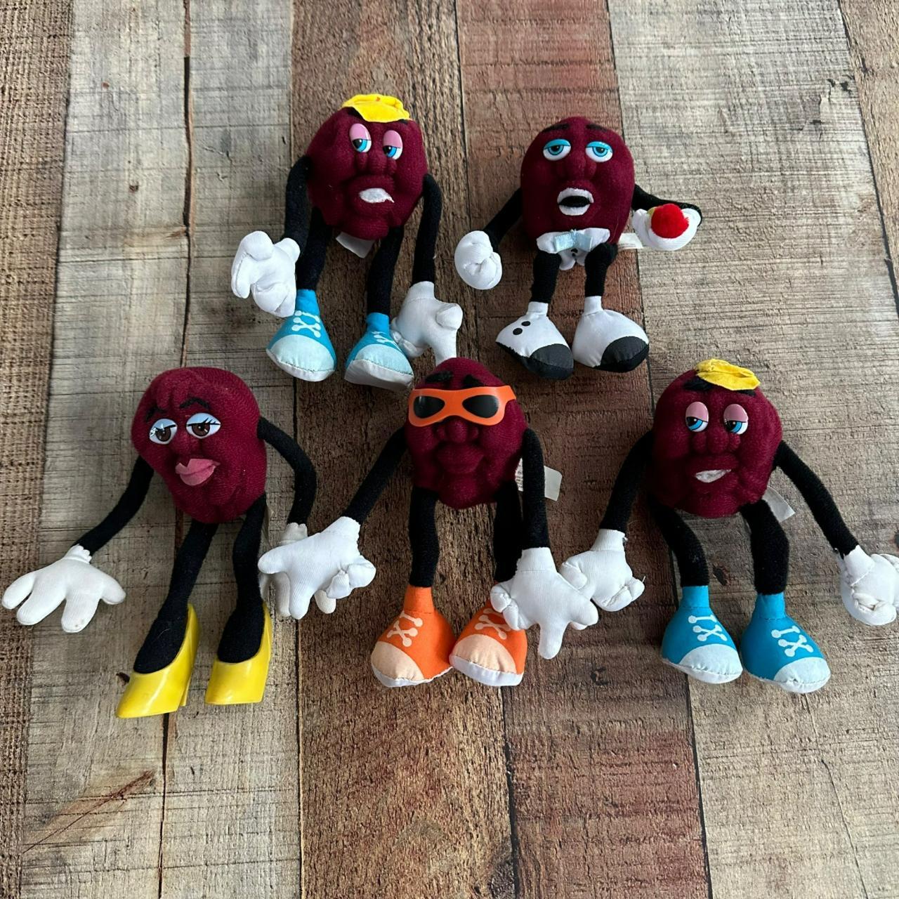 Vintage California Raisins Plush Set of 5 Applause. Depop