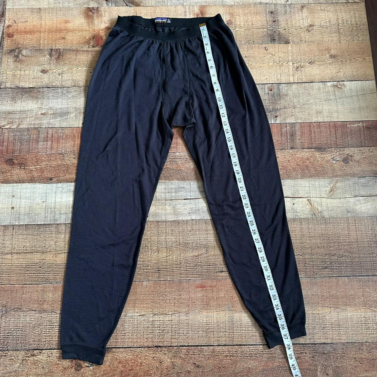 Patagonia Men's Thermal Long Johns in Black L The... Depop