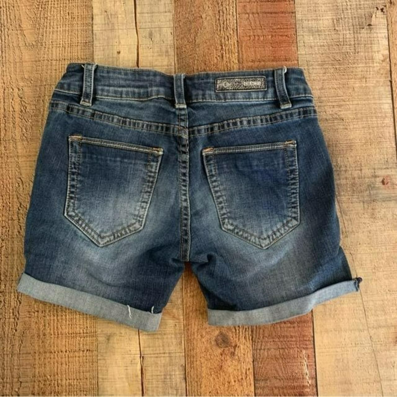 Grace Womens Cuffed Denim Jean Shorts Stylish Depop